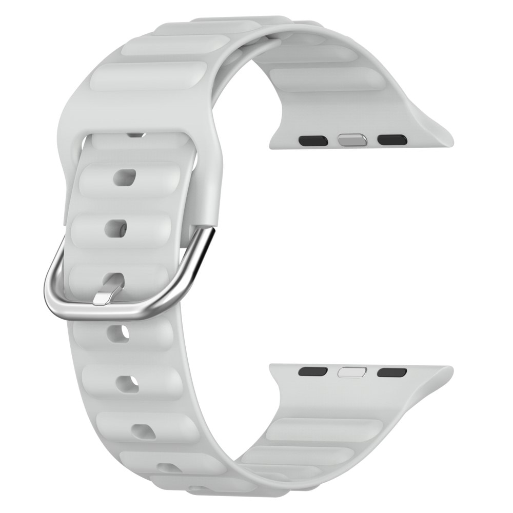 Cinturino in silicone Resistente Apple Watch 41mm Series 9 grigio