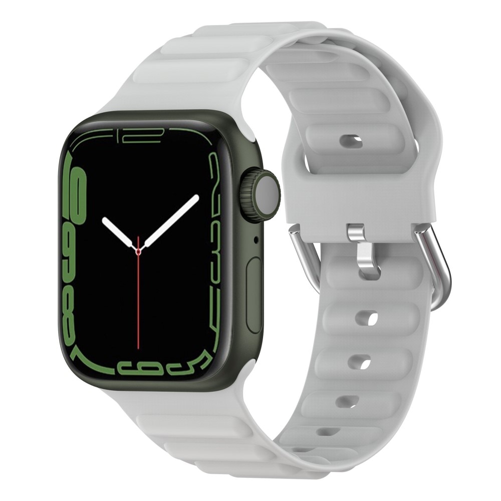 Cinturino in silicone Resistente Apple Watch 41mm Series 9 grigio