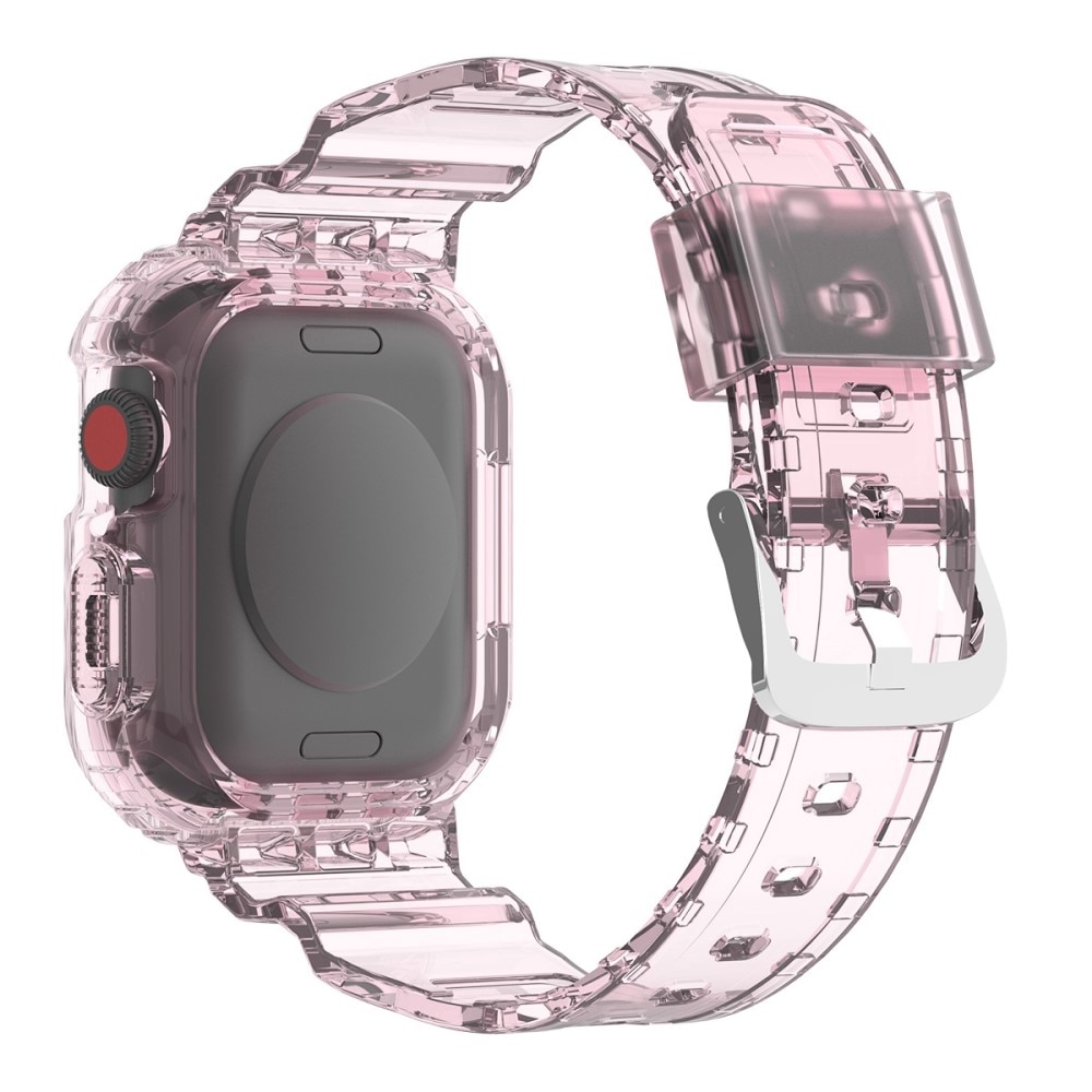 Cinturino con cover Crystal Apple Watch SE 44mm rosa