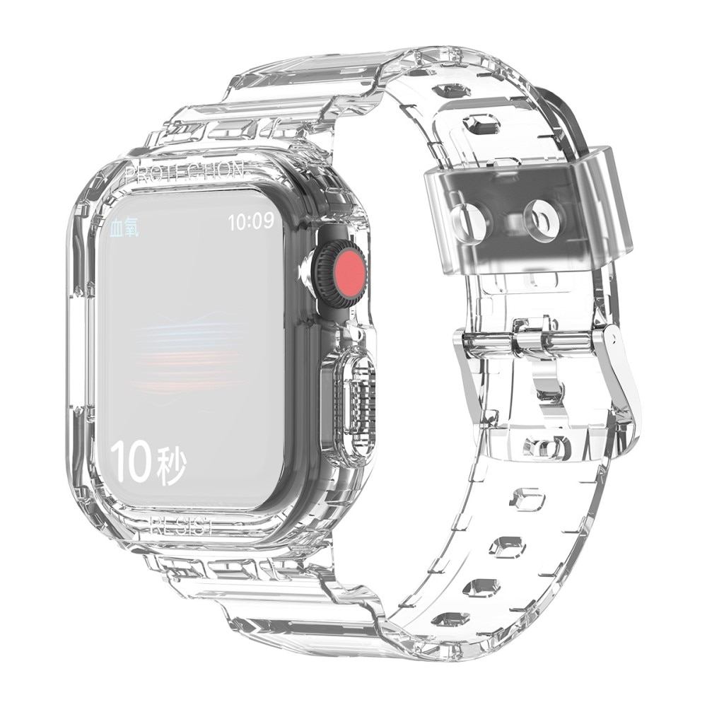 Cinturino con cover Crystal Apple Watch 45mm Series 8 Trasparente