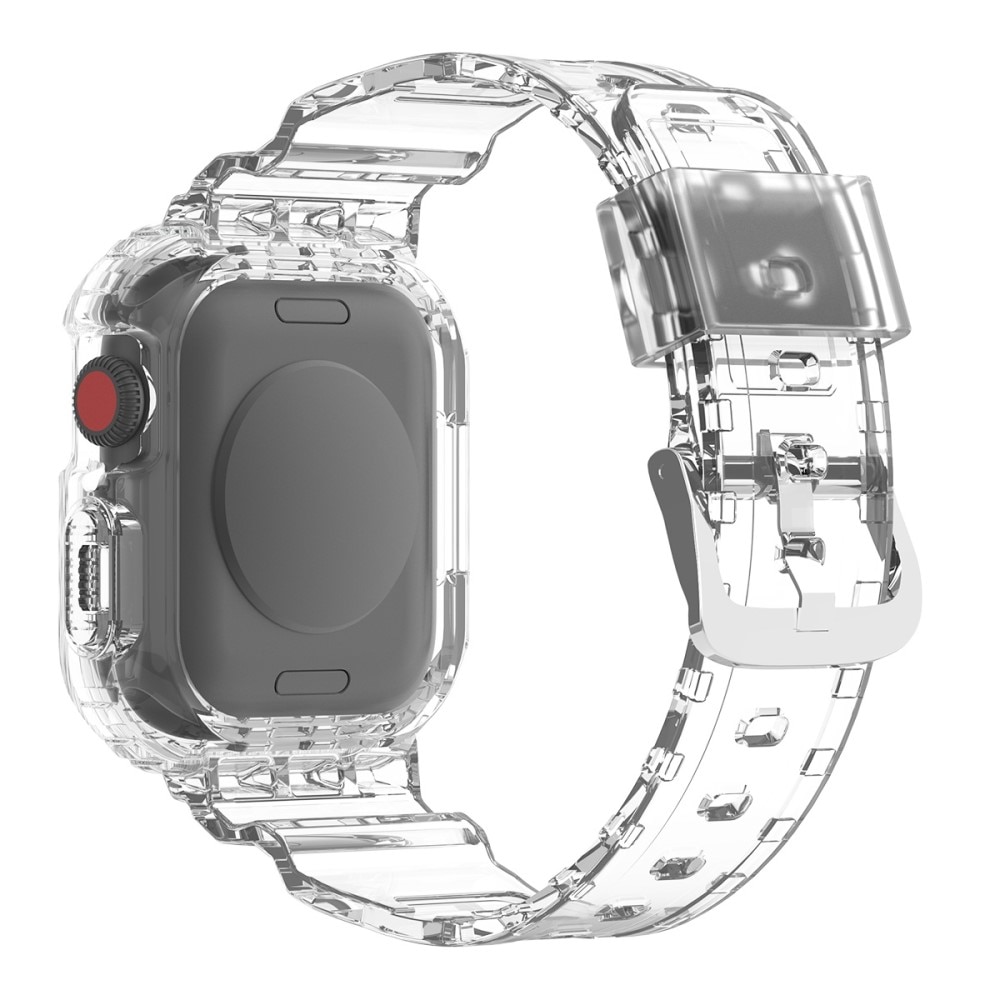 Cinturino con cover Crystal Apple Watch 45mm Series 8 Trasparente