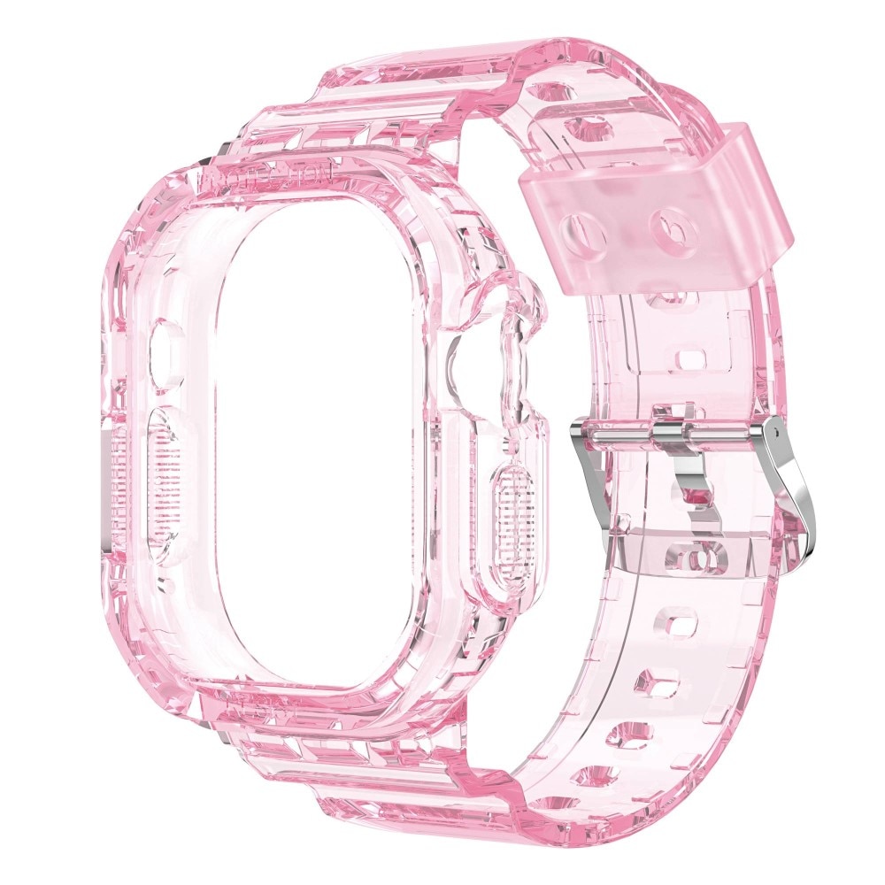 Cinturino con cover Crystal Apple Watch Ultra 49 mm Rosa