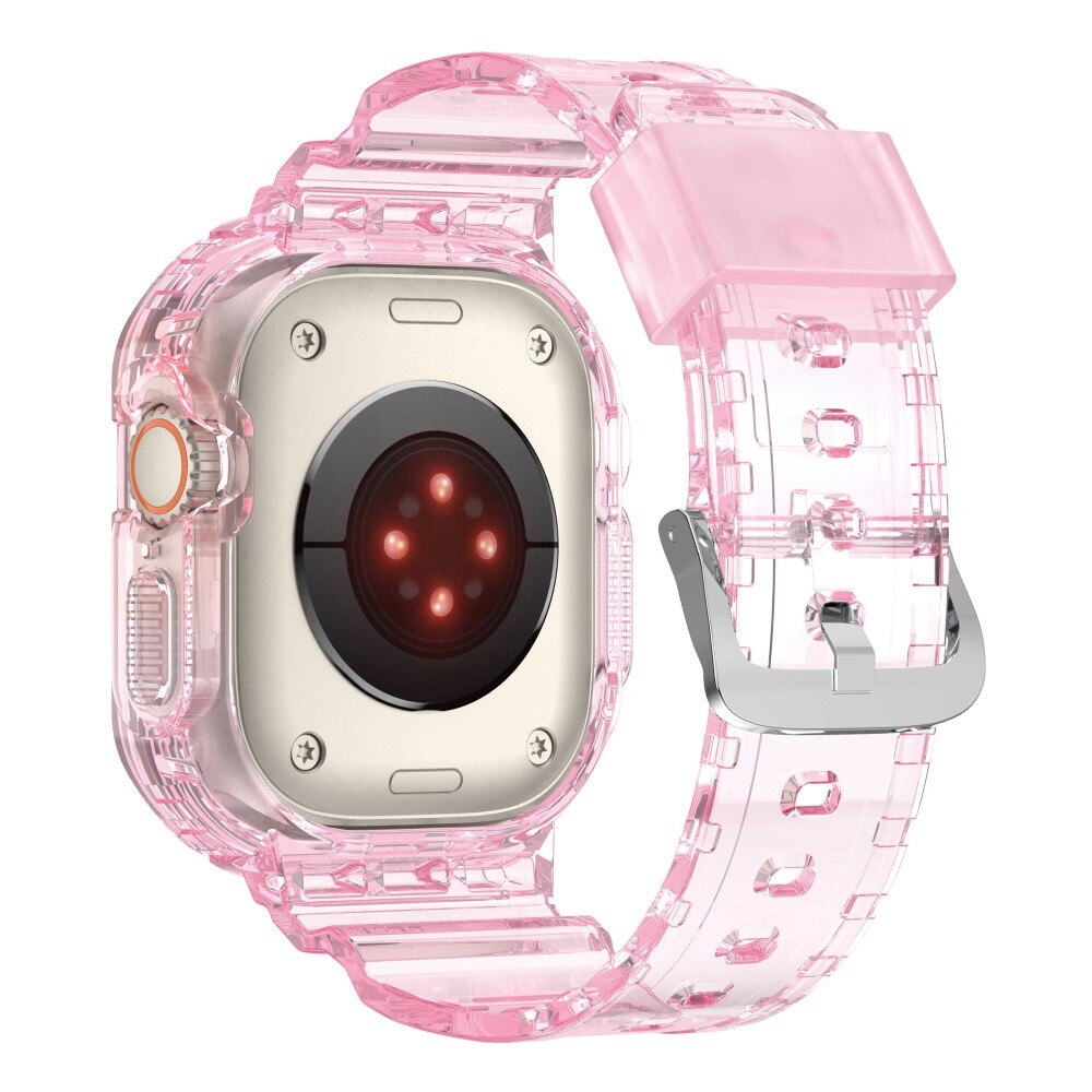 Cinturino con cover Crystal Apple Watch Ultra 49 mm Rosa