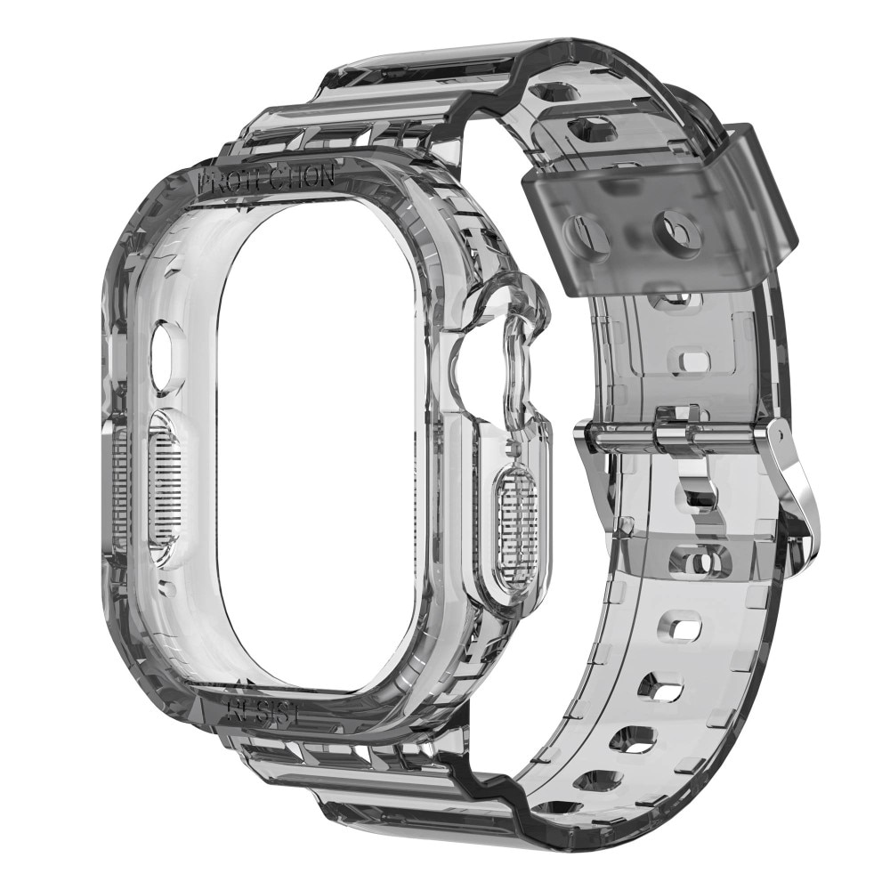 Cinturino con cover Crystal Apple Watch Ultra 49 mm Grigio