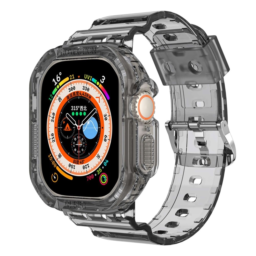 Cinturino con cover Crystal Apple Watch Ultra 49 mm Grigio