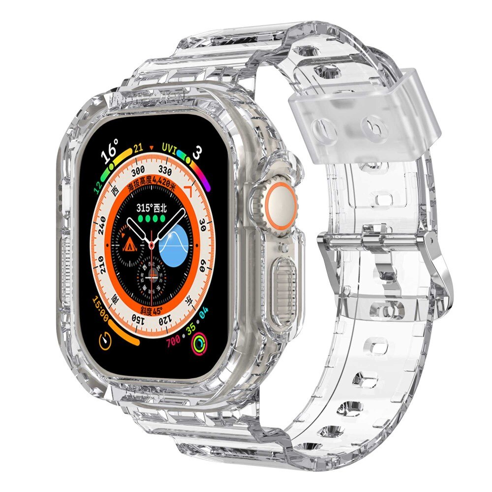 Cinturino con cover Crystal Apple Watch Ultra 2 49mm trasparente