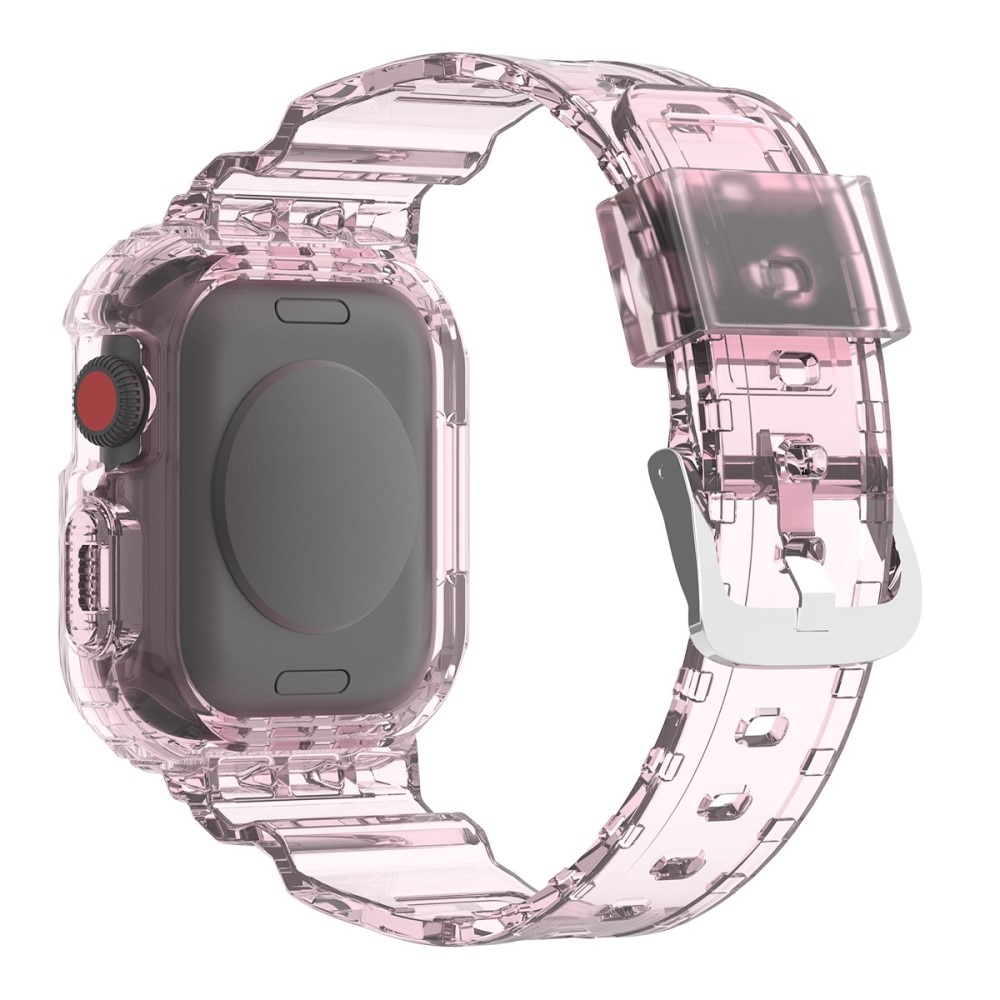 Cinturino con cover Crystal Apple Watch 41mm Series 9 rosa