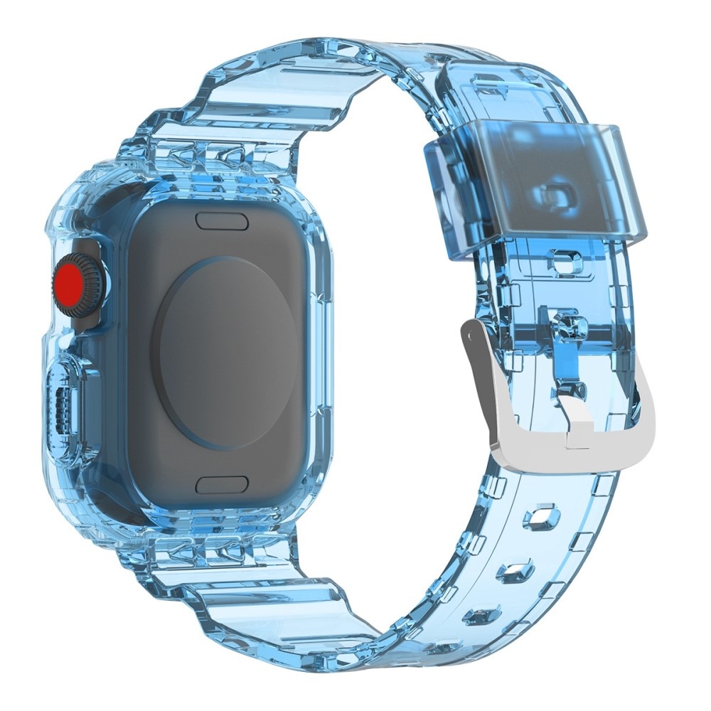 Cinturino con cover Crystal Apple Watch 41mm Series 9 blu
