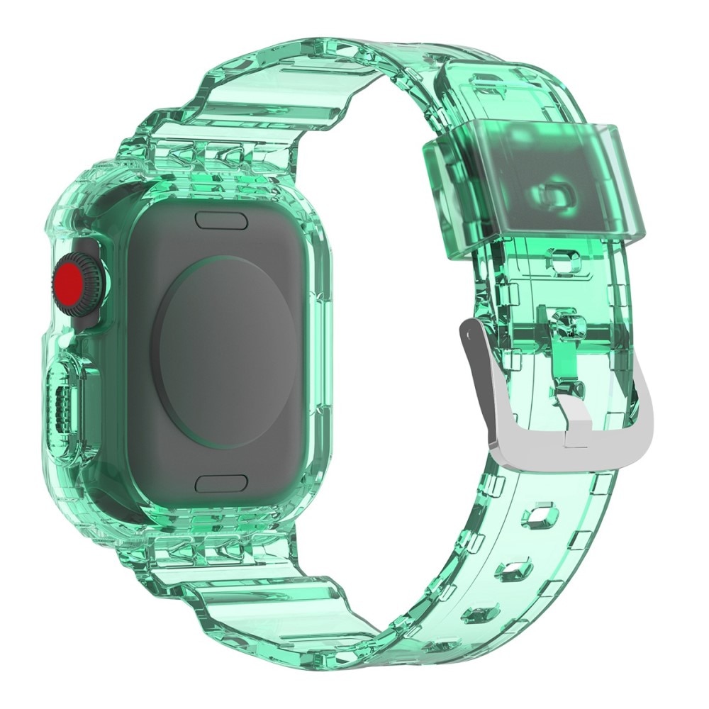 Cinturino con cover Crystal Apple Watch 41mm Series 9 verde