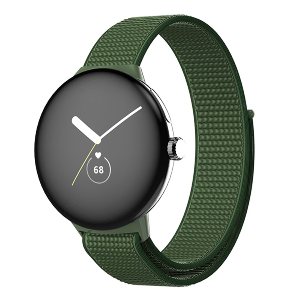 Cinturino in nylon Google Pixel Watch verde