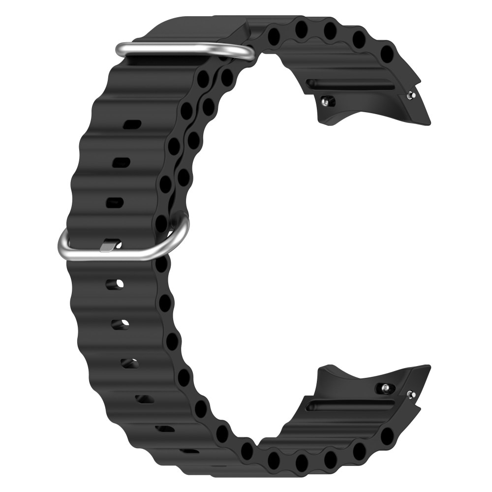 Full Fit Cinturino in silicone Resistente Samsung Galaxy Watch 6 44mm, nero