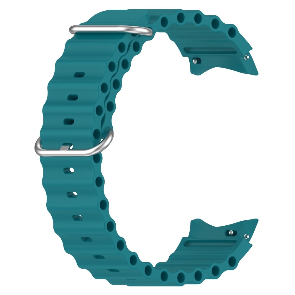 Full Fit Cinturino in silicone Resistente Samsung Galaxy Watch 4 Classic 42mm, verde