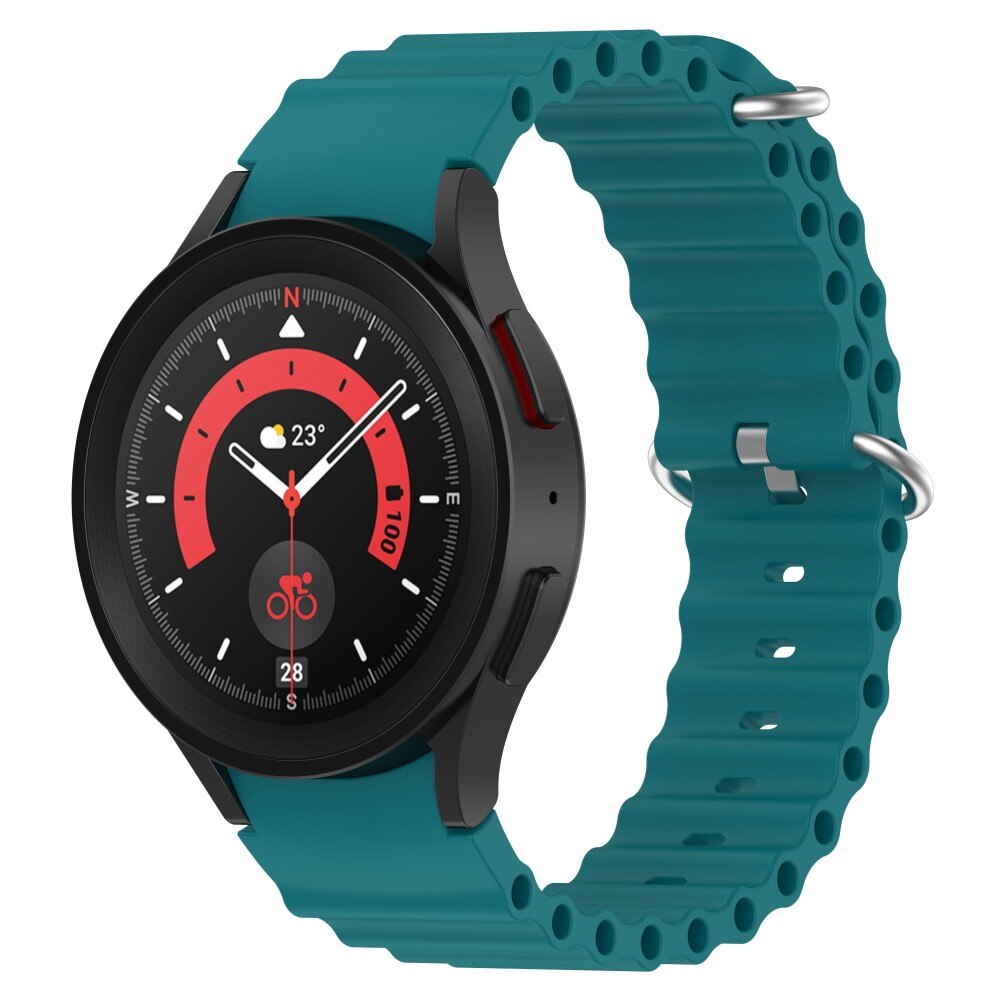 Full Fit Cinturino in silicone Resistente Samsung Galaxy Watch 5 44mm, verde