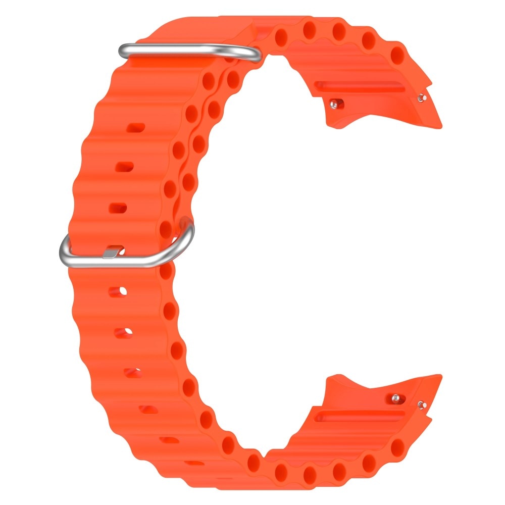 Full Fit Cinturino in silicone Resistente Samsung Galaxy Watch 5 44mm, arancia