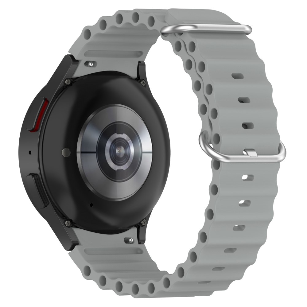 Full Fit Cinturino in silicone Resistente Samsung Galaxy Watch 4 40/42/44/46mm, grigio