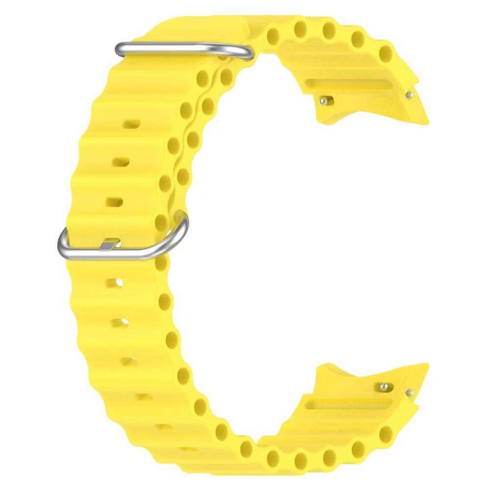Full Fit Cinturino in silicone Resistente Samsung Galaxy Watch 5 Pro 45mm giallo