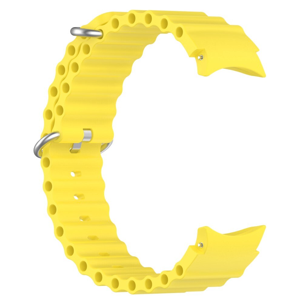 Full Fit Cinturino in silicone Resistente Samsung Galaxy Watch 6 Classic 43mm, giallo