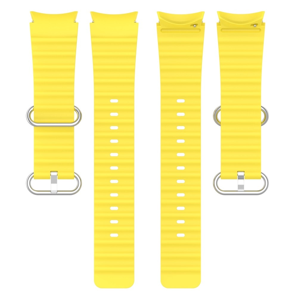 Full Fit Cinturino in silicone Resistente Samsung Galaxy Watch 5 Pro 45mm giallo