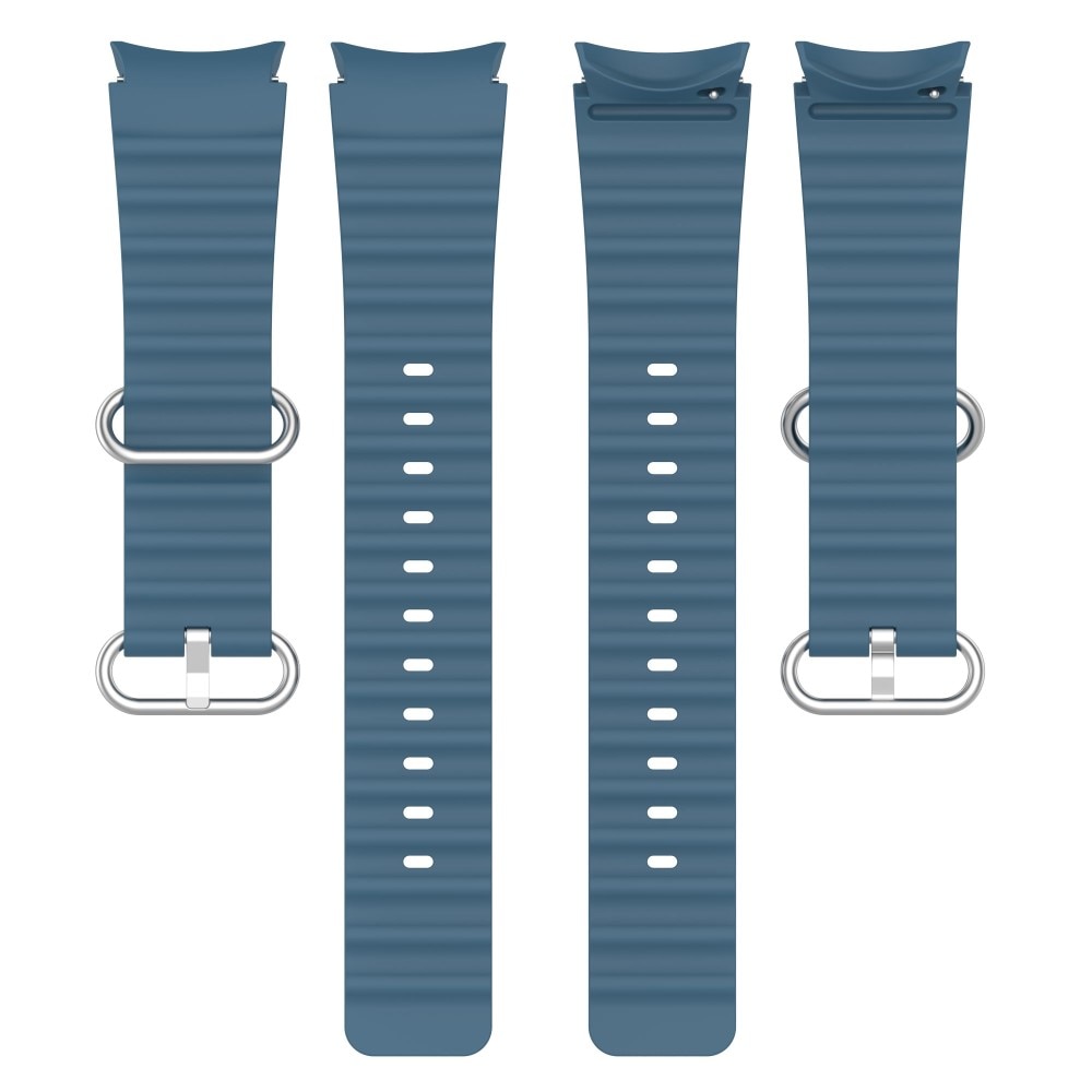 Full Fit Cinturino in silicone Resistente Samsung Galaxy Watch 5 44mm, blu