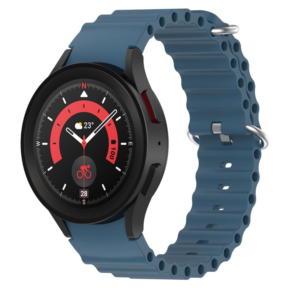 Full Fit Cinturino in silicone Resistente Samsung Galaxy Watch 4 40mm, blu