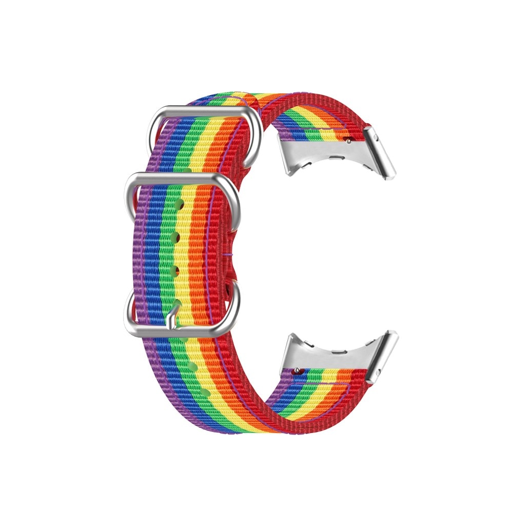Cinturino in tessuto militare Google Pixel Watch 2 arcobaleno