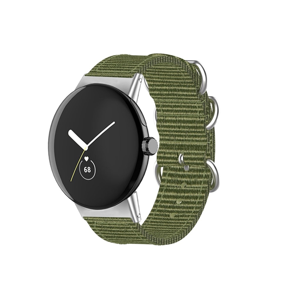 Cinturino in tessuto militare Google Pixel Watch verde