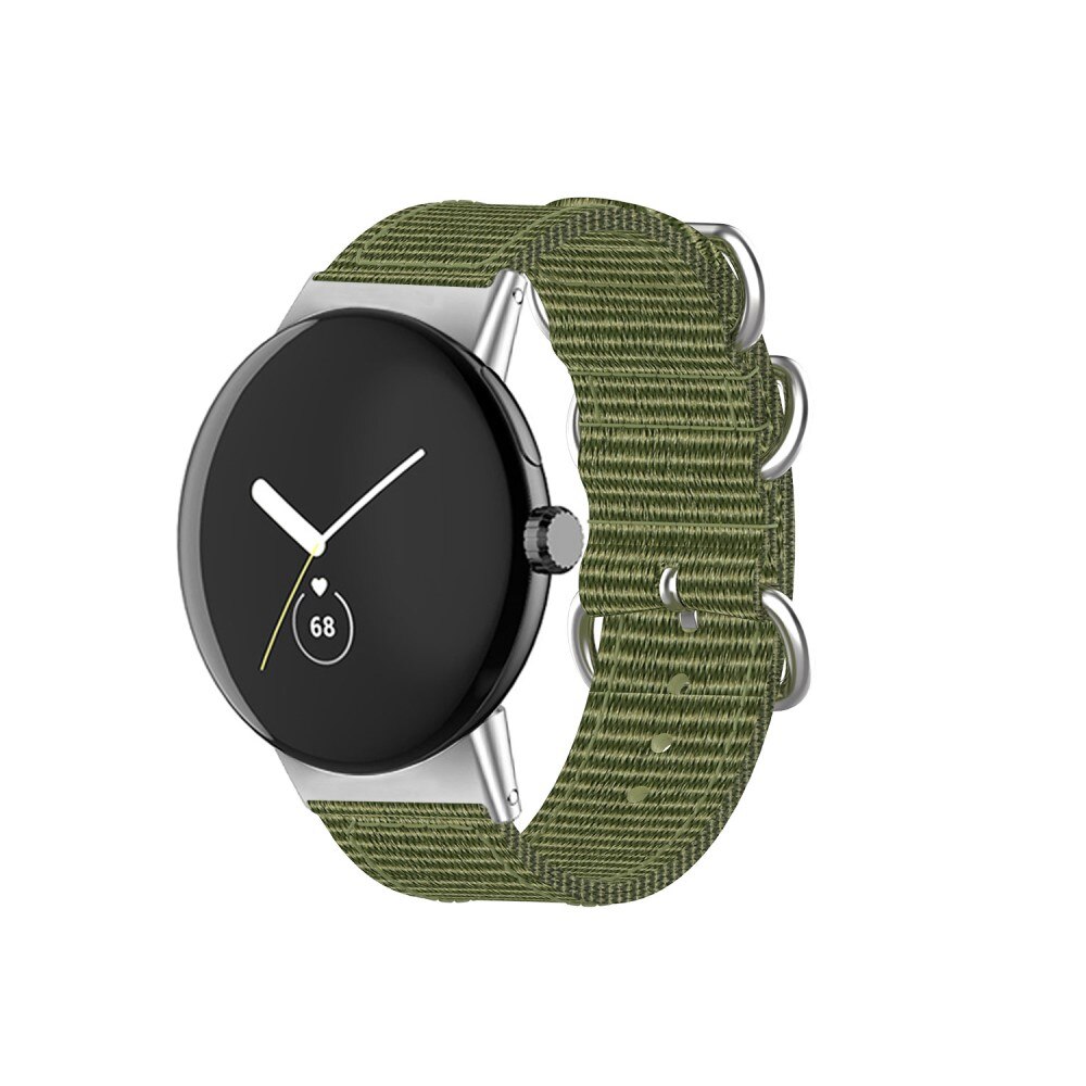 Cinturino in tessuto militare Google Pixel Watch 2 verde