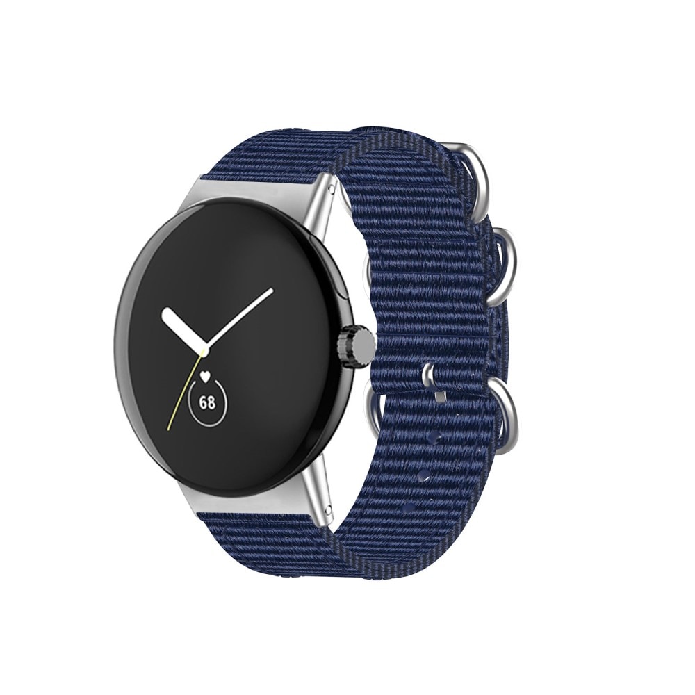 Cinturino in tessuto militare Google Pixel Watch blu