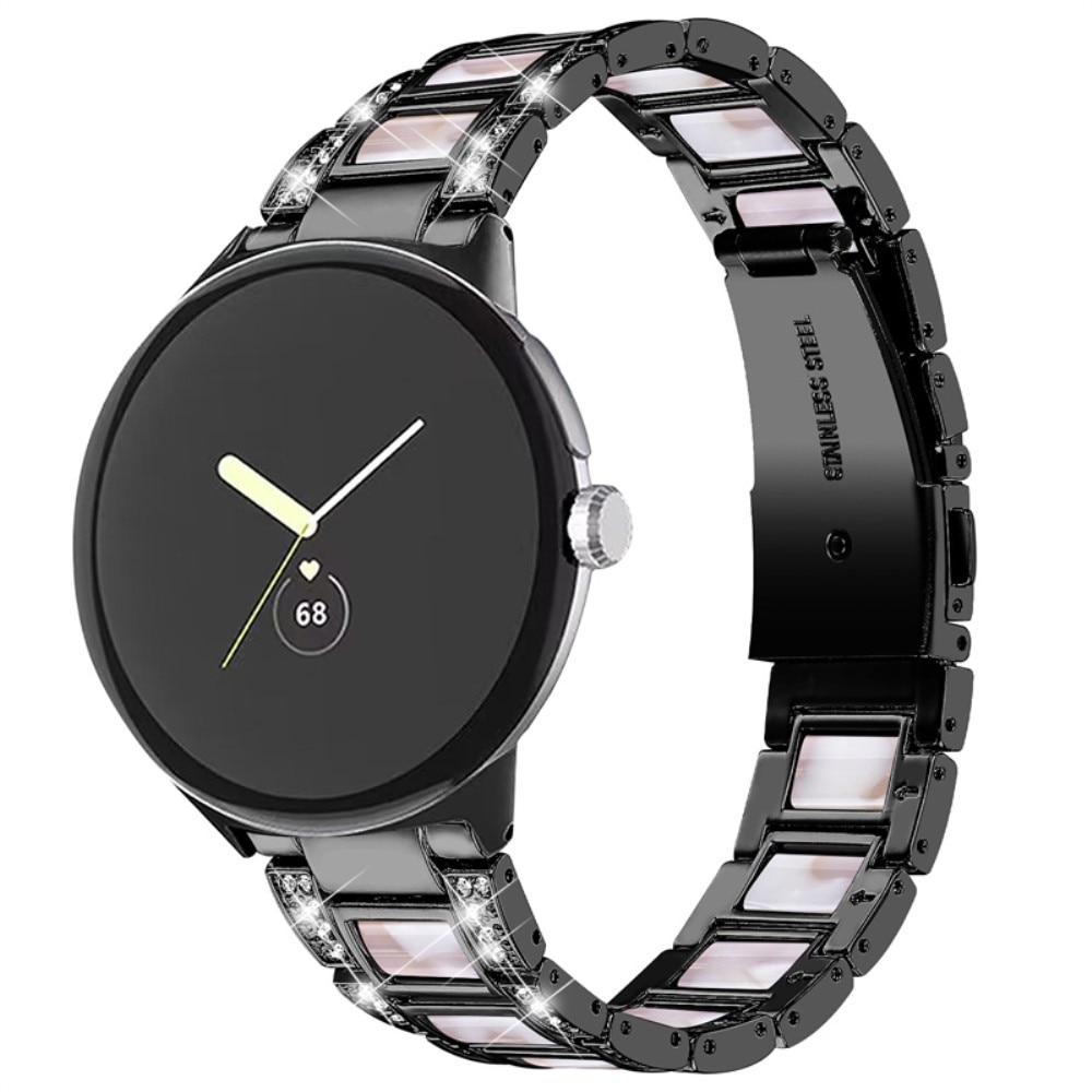 Cinturino di diamanti Google Pixel Watch 2 Black Pearl