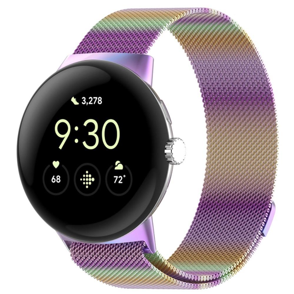 Cinturino in maglia milanese per Google Pixel Watch, ombre