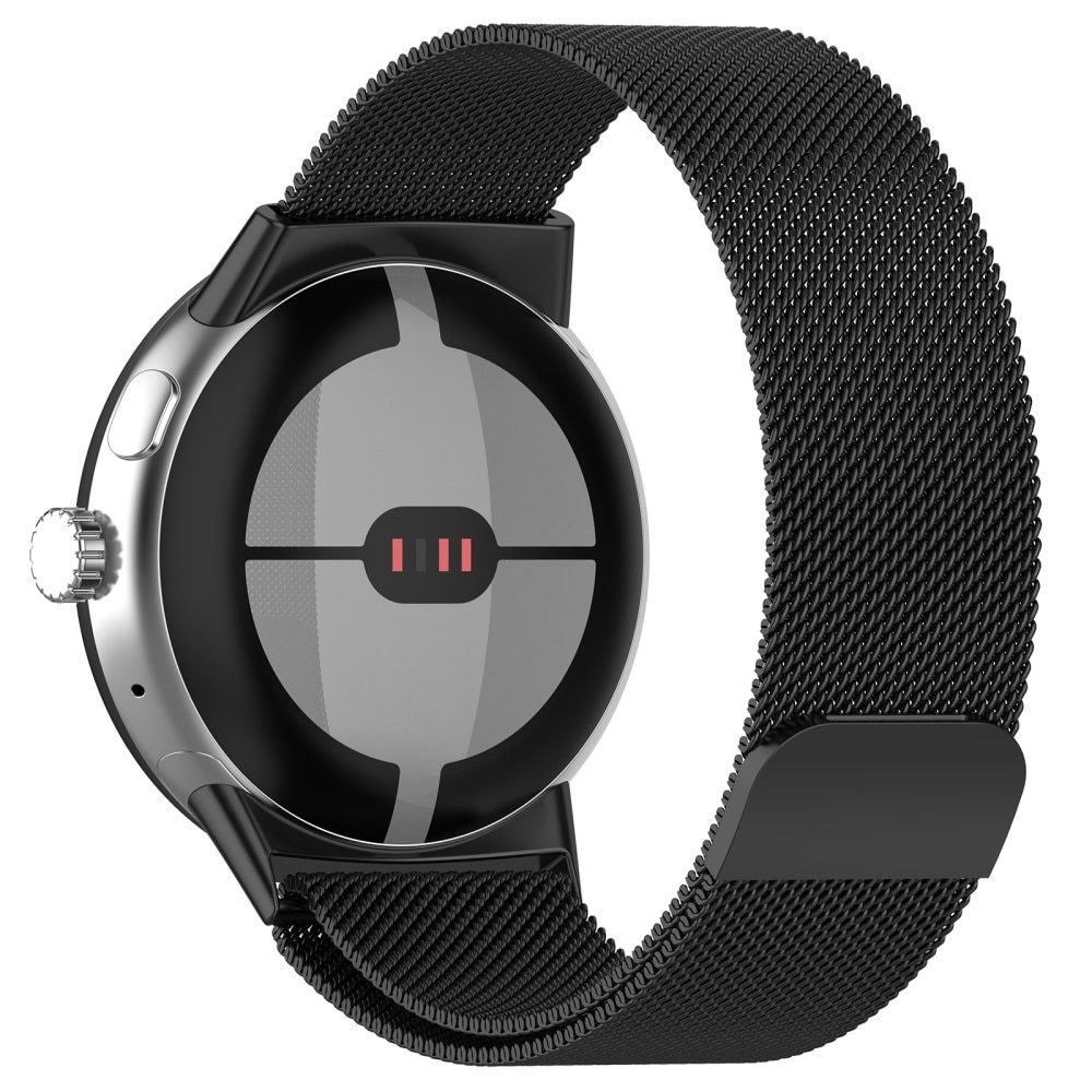 Cinturino in maglia milanese per Google Pixel Watch 2, nero