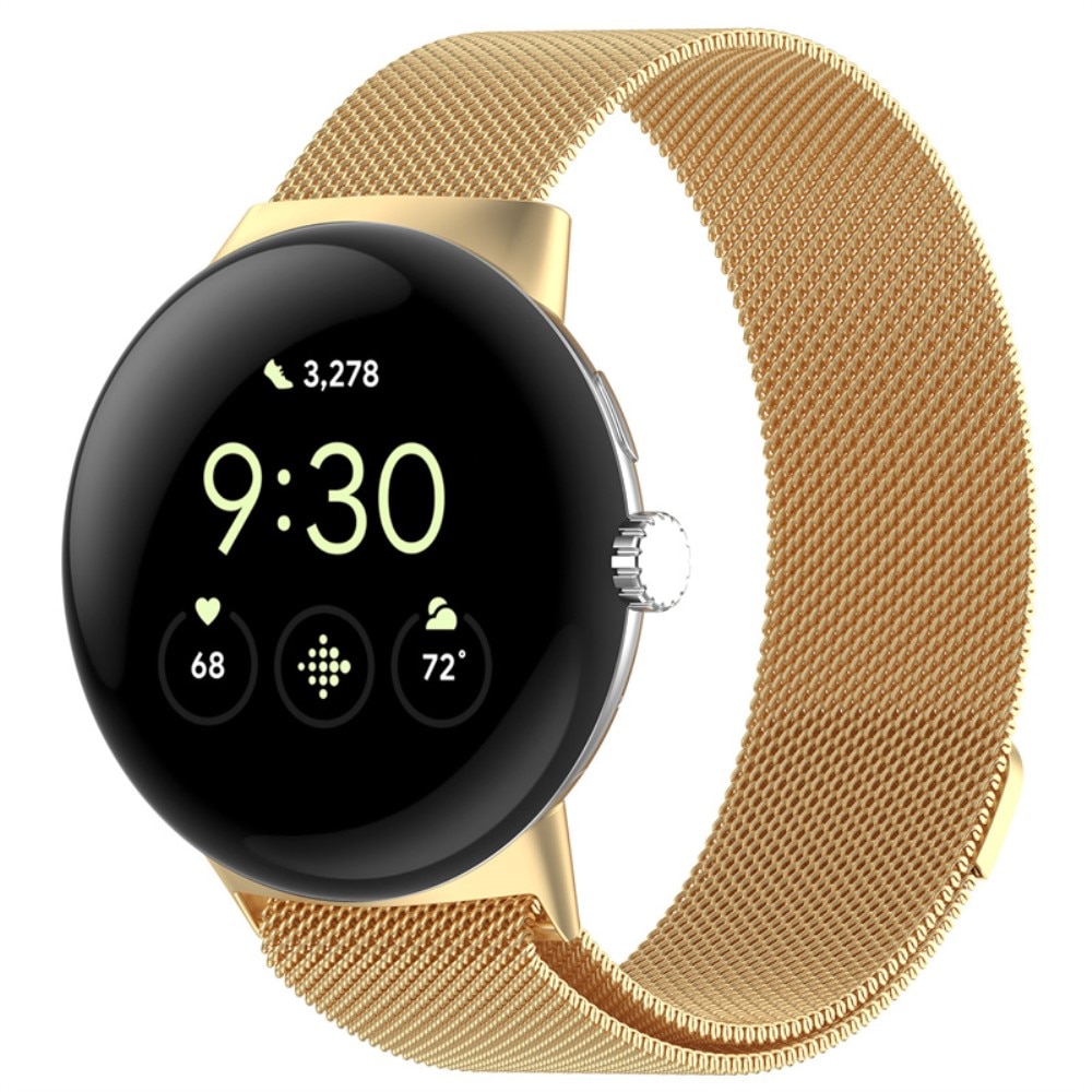 Cinturino in maglia milanese per Google Pixel Watch 2, oro