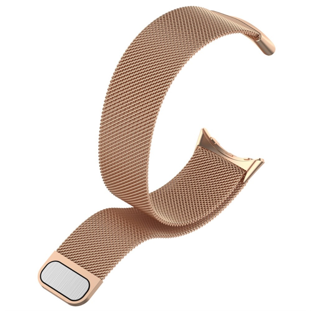 Cinturino in maglia milanese per Google Pixel Watch, oro rosa