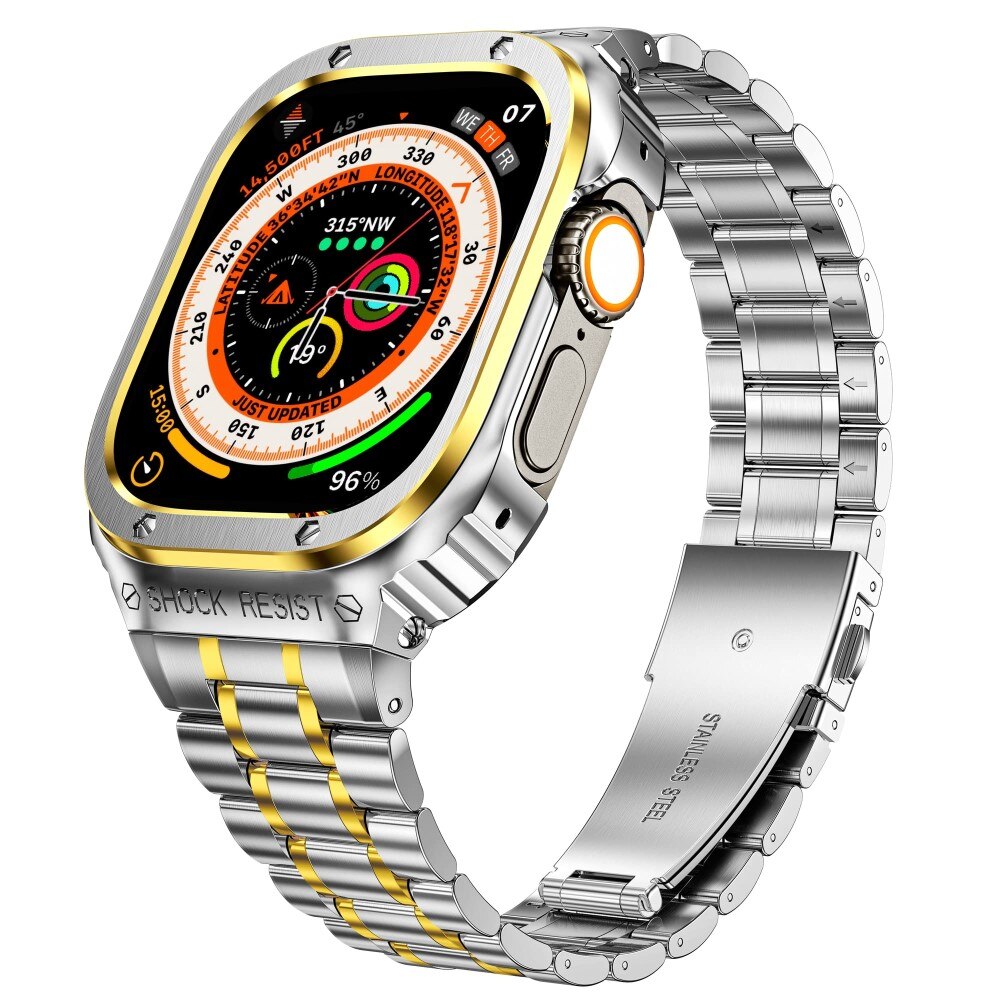 Cinturino Full Metal Apple Watch 44mm d'argento/oro