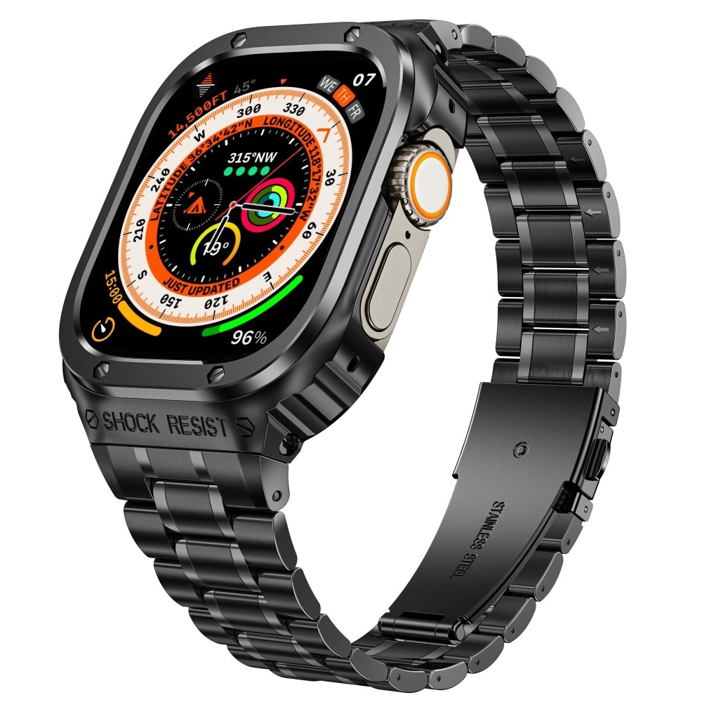 Cinturino Full Metal Apple Watch 41mm Series 9 nero