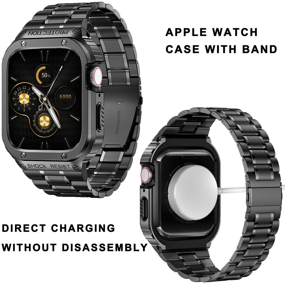 Cinturino Full Metal Apple Watch 44mm nero