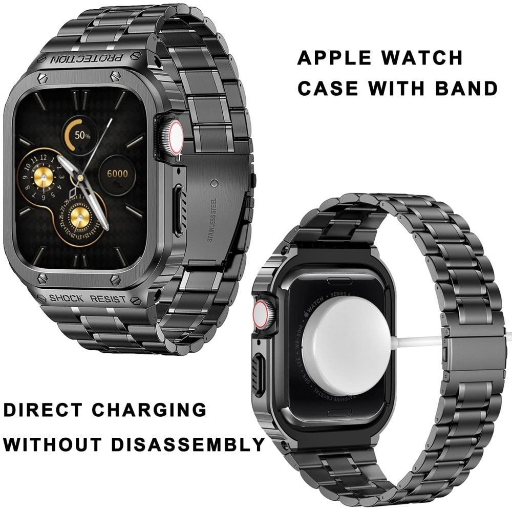 Cinturino Full Metal Apple Watch 41mm Series 8 grigio scuro