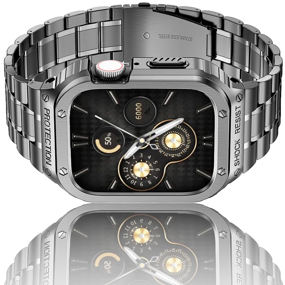 Cinturino Full Metal Apple Watch 41mm Series 7 grigio scuro