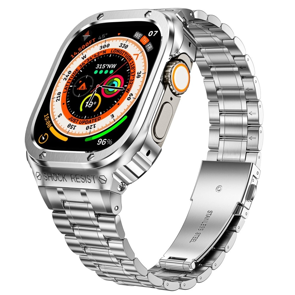 Cinturino Full Metal Apple Watch SE 40mm d'argento