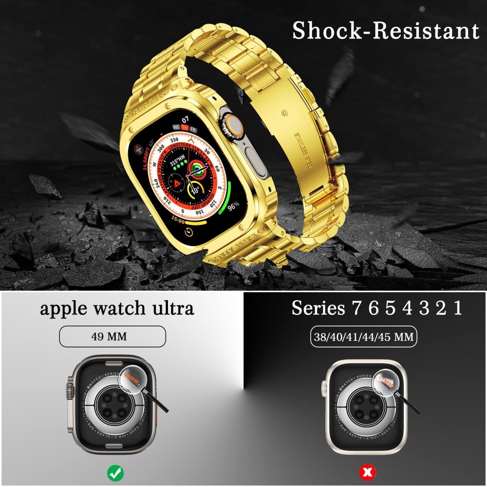 Cinturino Full Metal Apple Watch Ultra 49mm oro