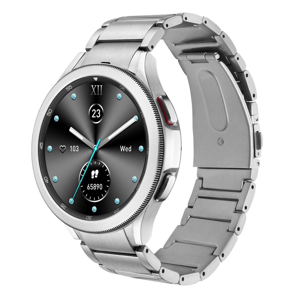 Full Fit Cinturino in titanio Samsung Galaxy Watch 6 Classic 43mm d'argento