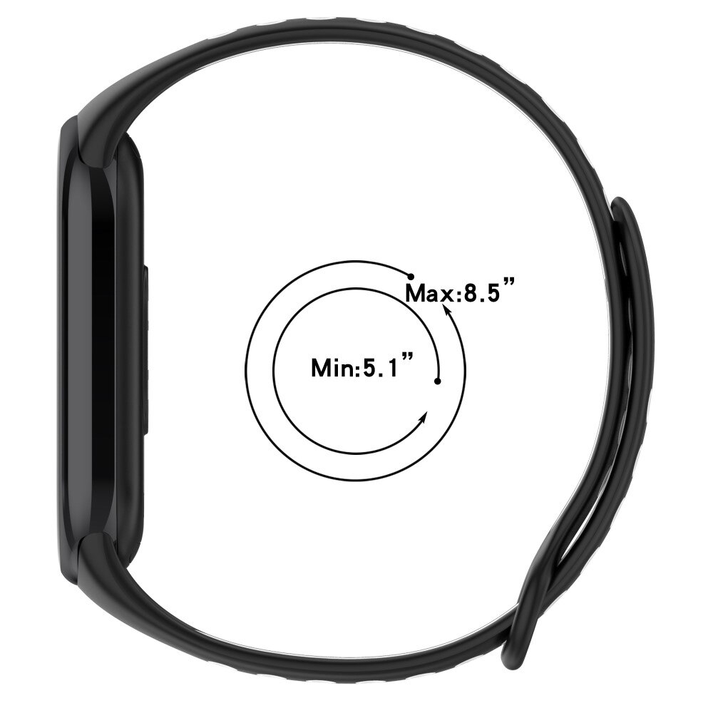 Cinturino Sport in Silicone Xiaomi Smart Band 8 grigio