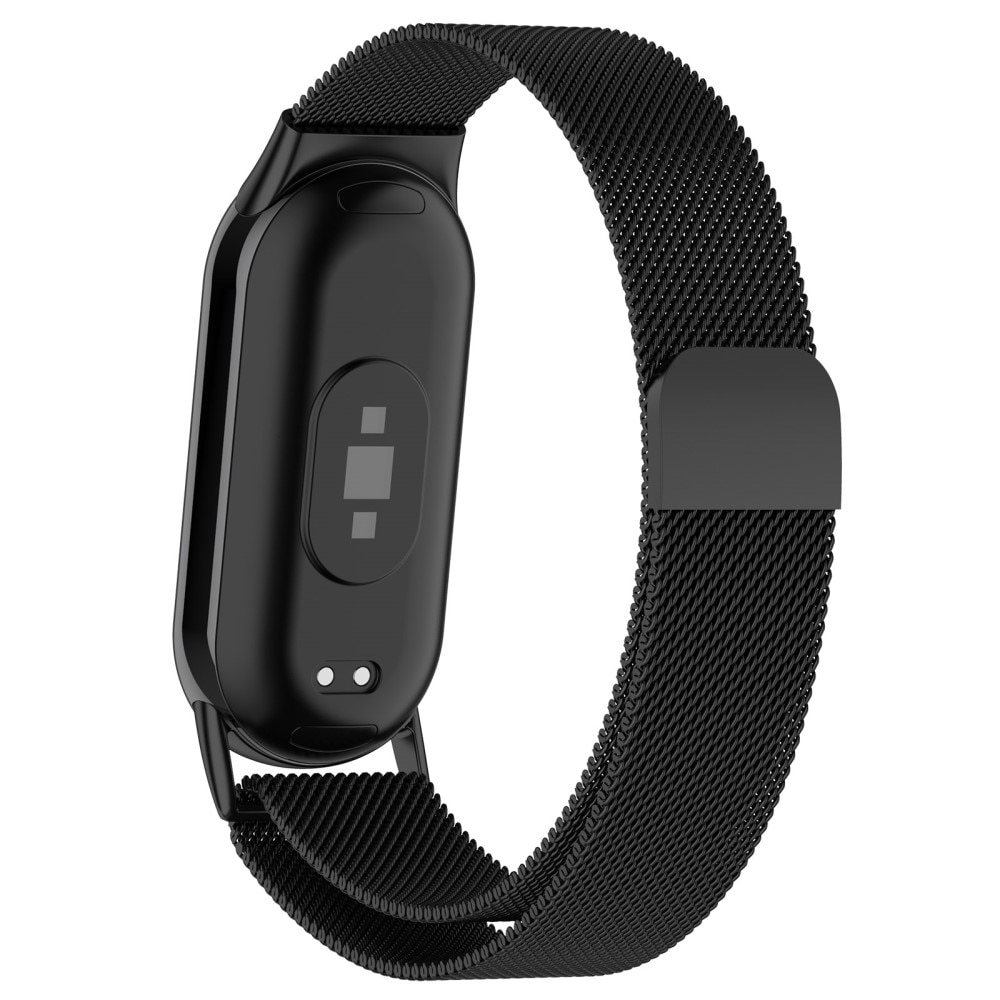 Cinturino in maglia milanese per Xiaomi Smart Band 8, nero