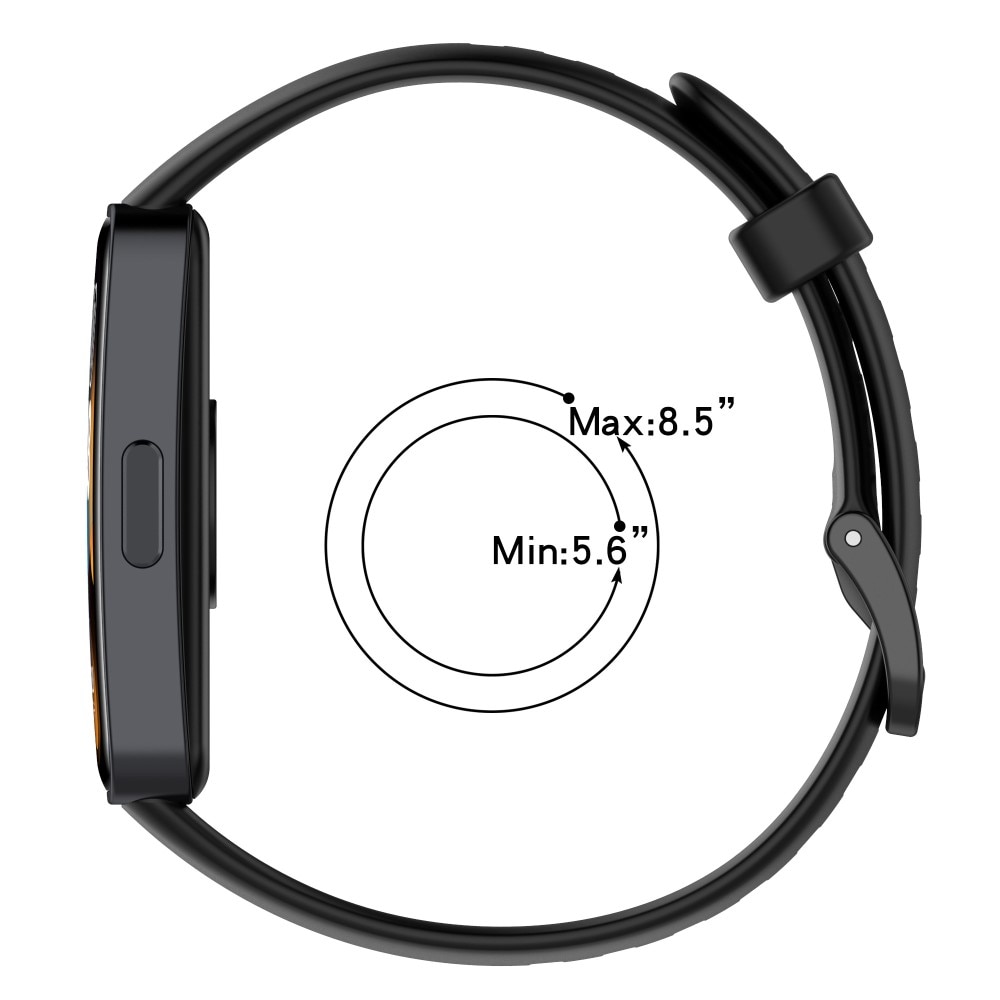 Cinturino in silicone Huawei Band 8 nero