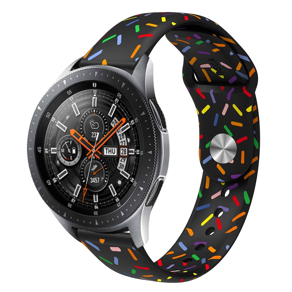 Cinturino in silicone per Huawei Watch GT 4 46mm, nero codette