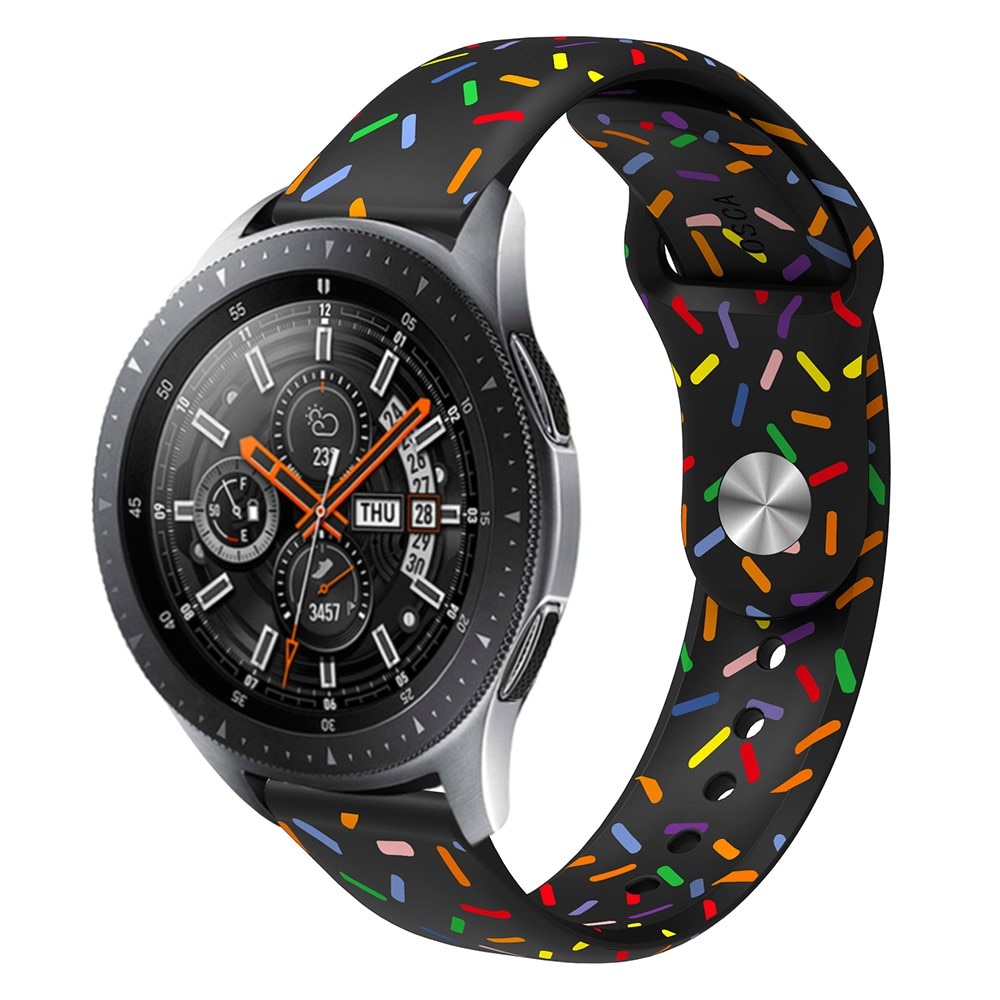 Cinturino in silicone per Samsung Galaxy Watch 4 44mm, nero codette
