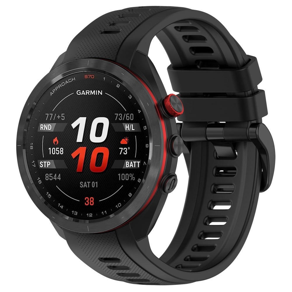 Cinturino in silicone Garmin Approach S70 47mm nero