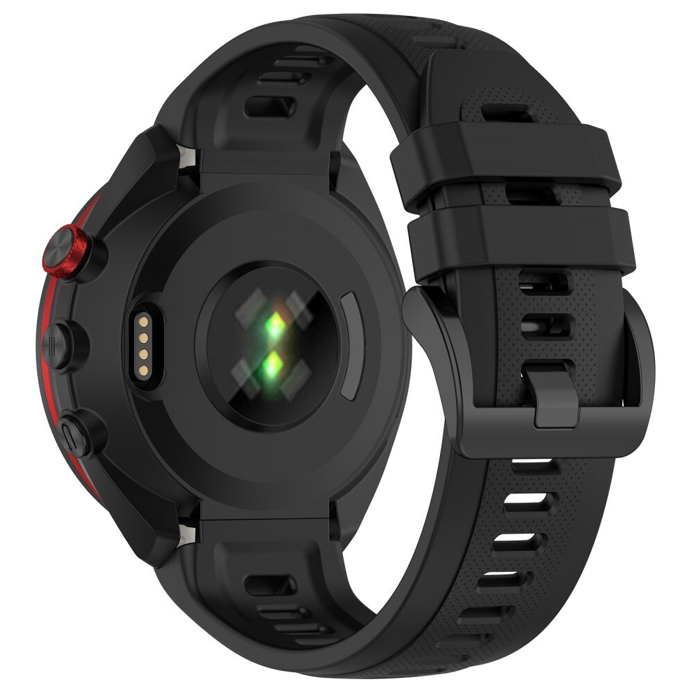Cinturino in silicone per Garmin Approach S70 42mm, Nero