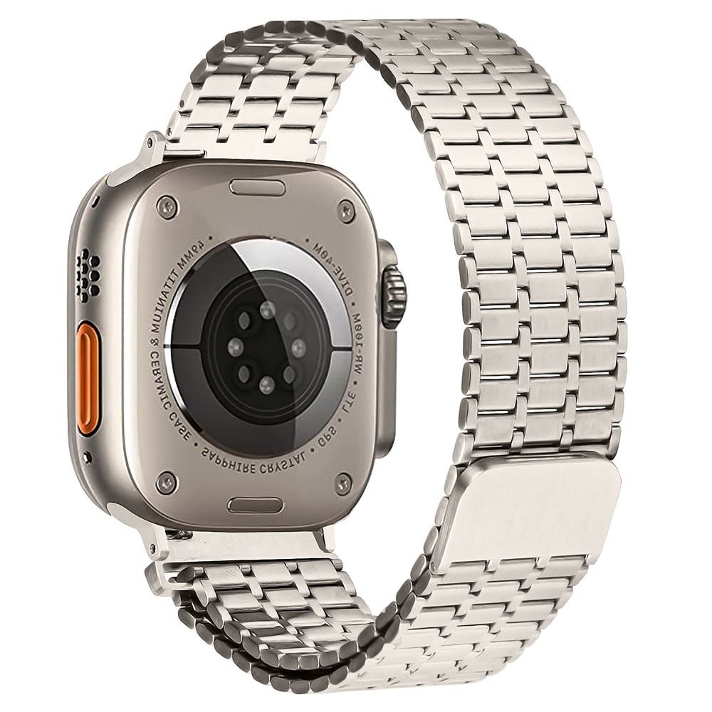 Cinturino Magnetic Business Apple Watch 45mm Series 9 titanio