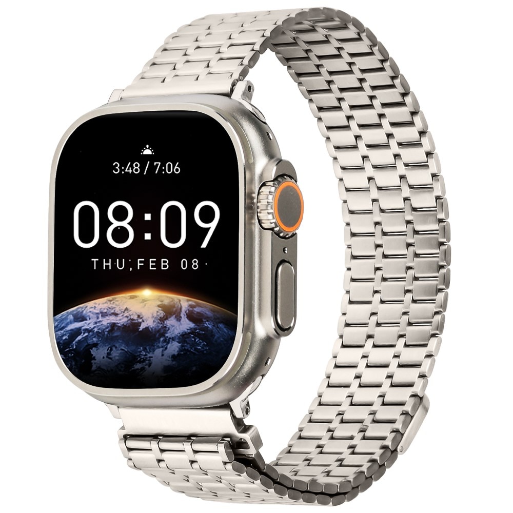 Cinturino Magnetic Business Apple Watch SE 40mm titanio
